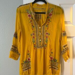 Johnny Was embroidered top